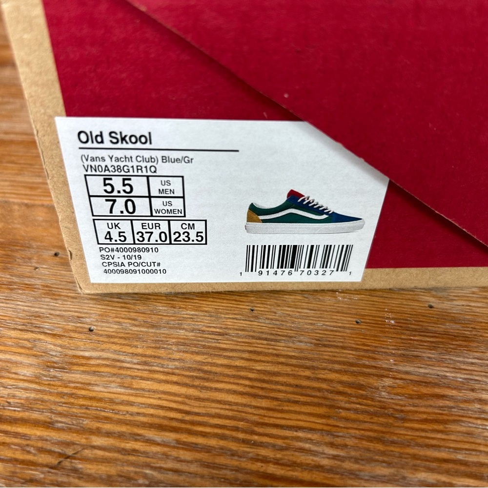 VANS Old Skool Yacht Club Suede Canvas Shoes VN0A38G1R1Q - Picture 9 of 14